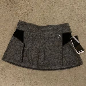 NWT Head gray golf skirt
